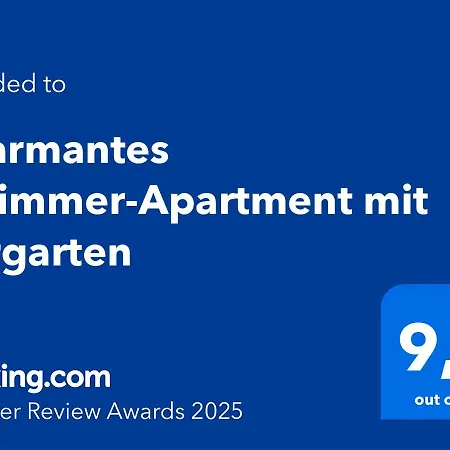 Charmantes 2-zimmer-apartment Mit Vorgarten Apartamento *
